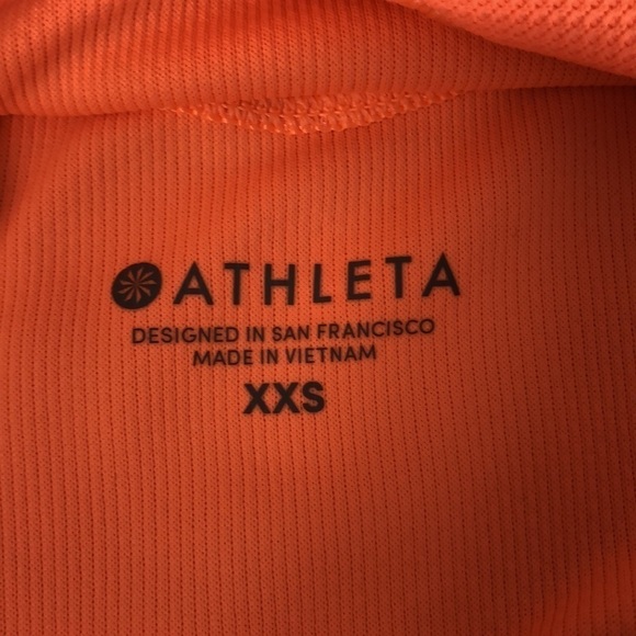 Athleta Match Point Polo‎ Tank Neon Orange XXS - Picture 6 of 8